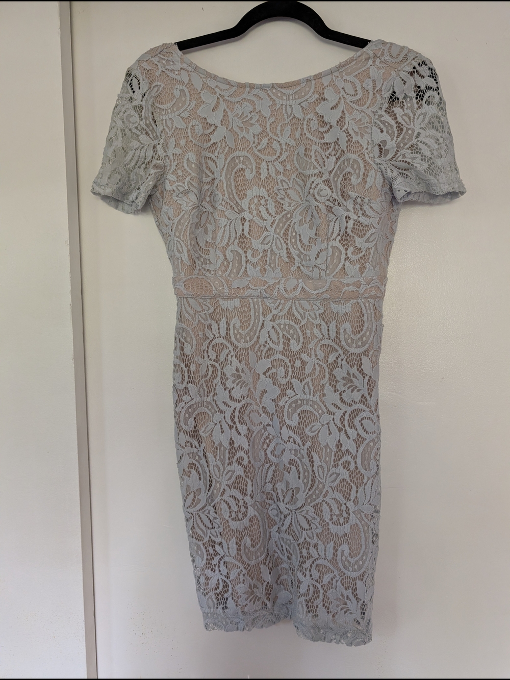 Forever 21 Light Blue Lace Midi Dress